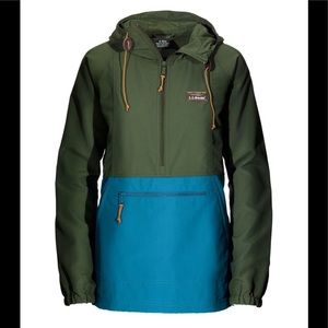 LL Bean Classic Colorblock Anorak Pull-Over